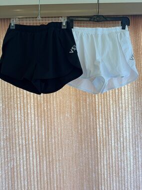 VSX Black and White Athletic Running Shorts Lot of 2